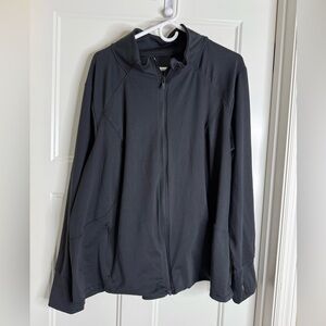 Women's Black All in Motion Warm Up Jacket, 3X